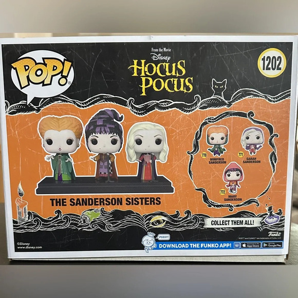 The Sanderson Sisters Hocus Pocus Funko Pop with Dani with Binx and Billy NIB - Picture 5 of 12